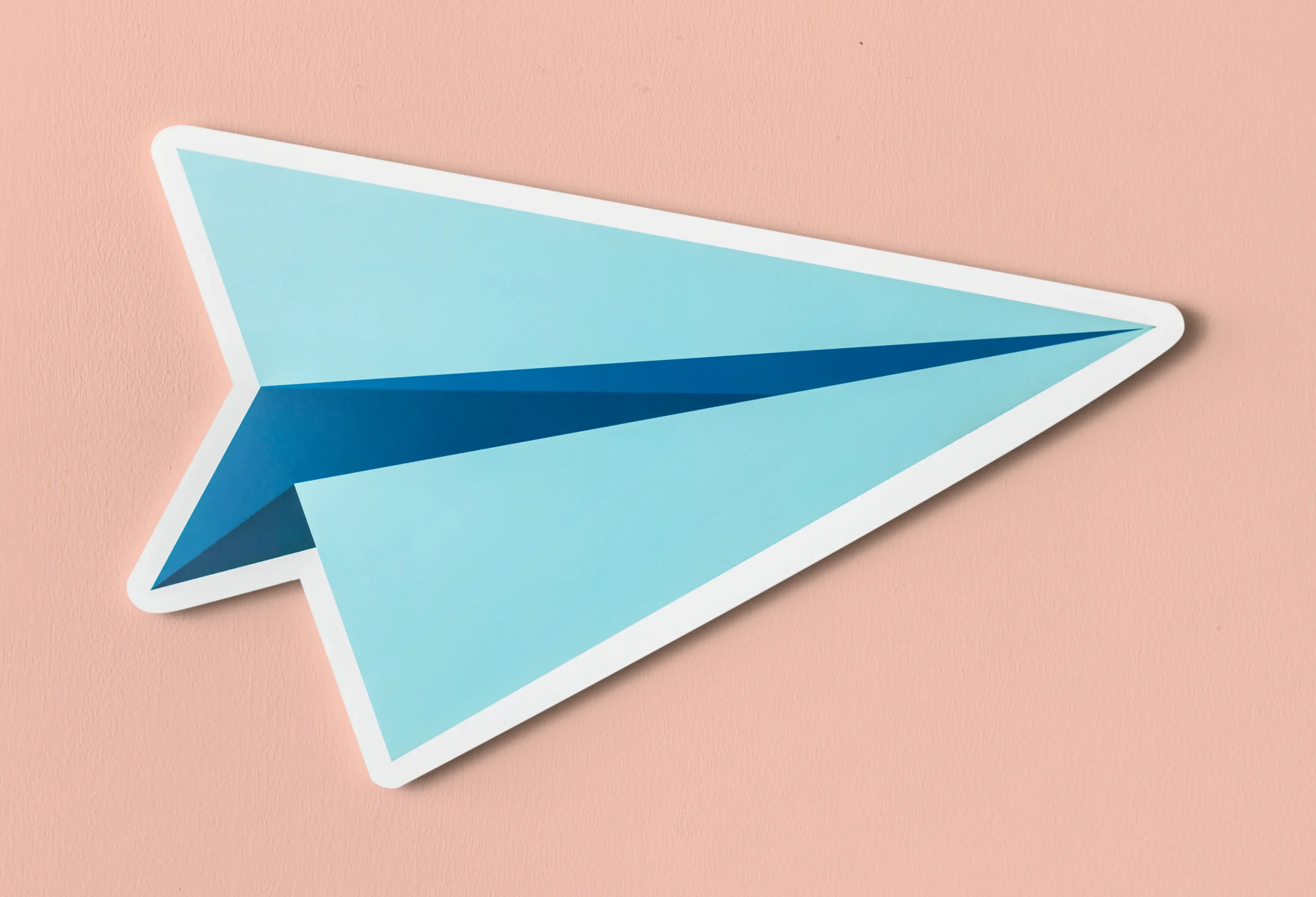 Icone de petit avion en papier représentant le logo de Télégram