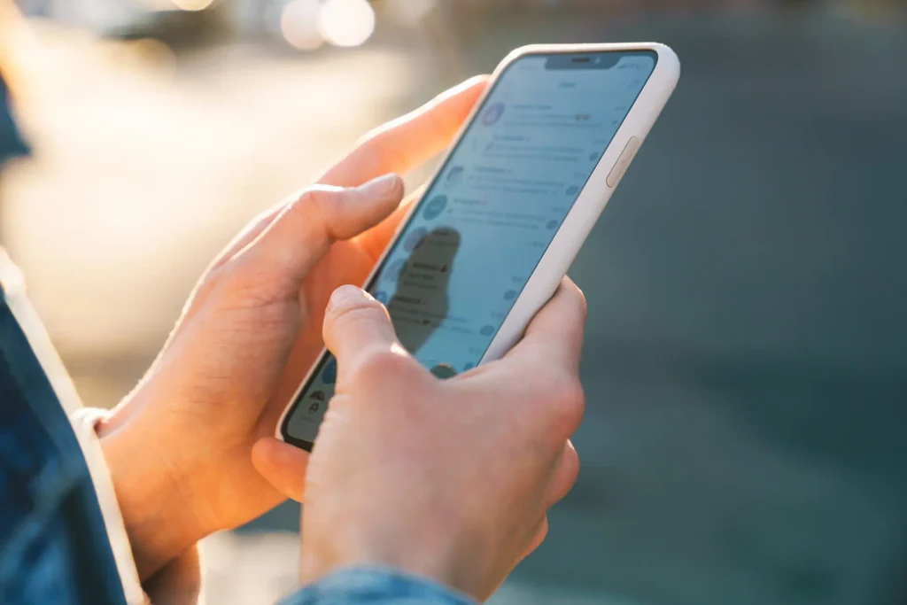 smartphone manipulé
